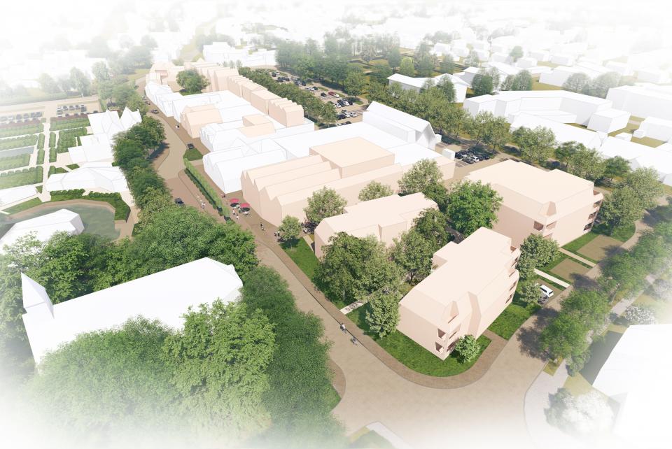 Impressie van toekomstig Eelde centrum