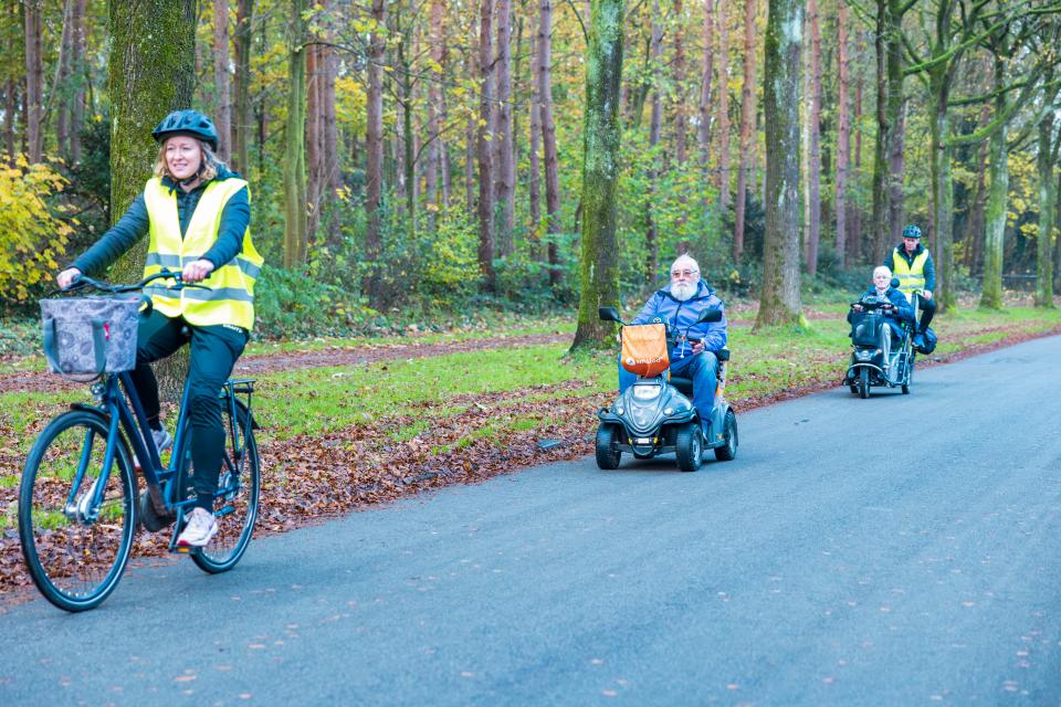 Scootmobieltocht met begeleiding