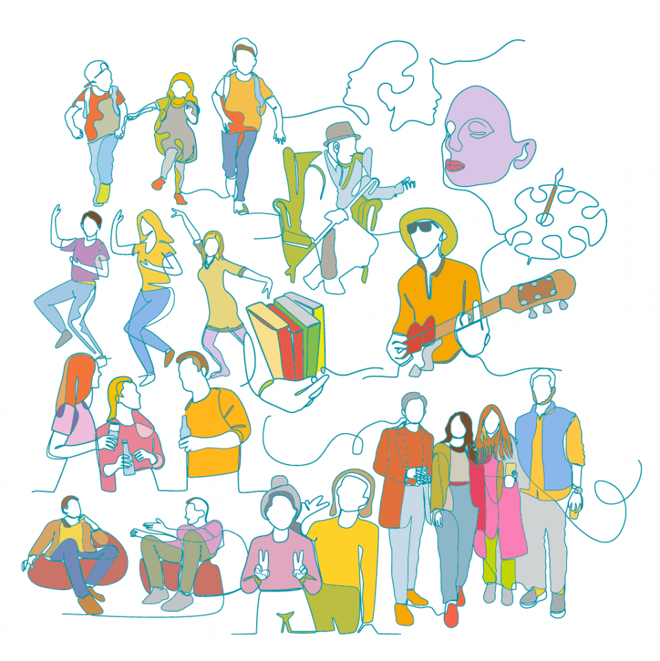 Illustratie cultuurhuizen