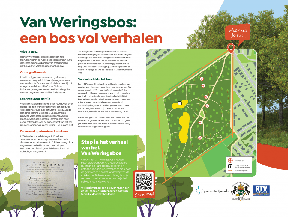Bord van weringsbos