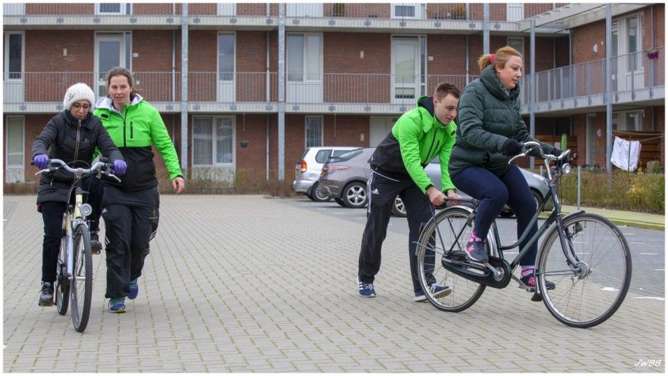 Fietsles tijdens inburgering