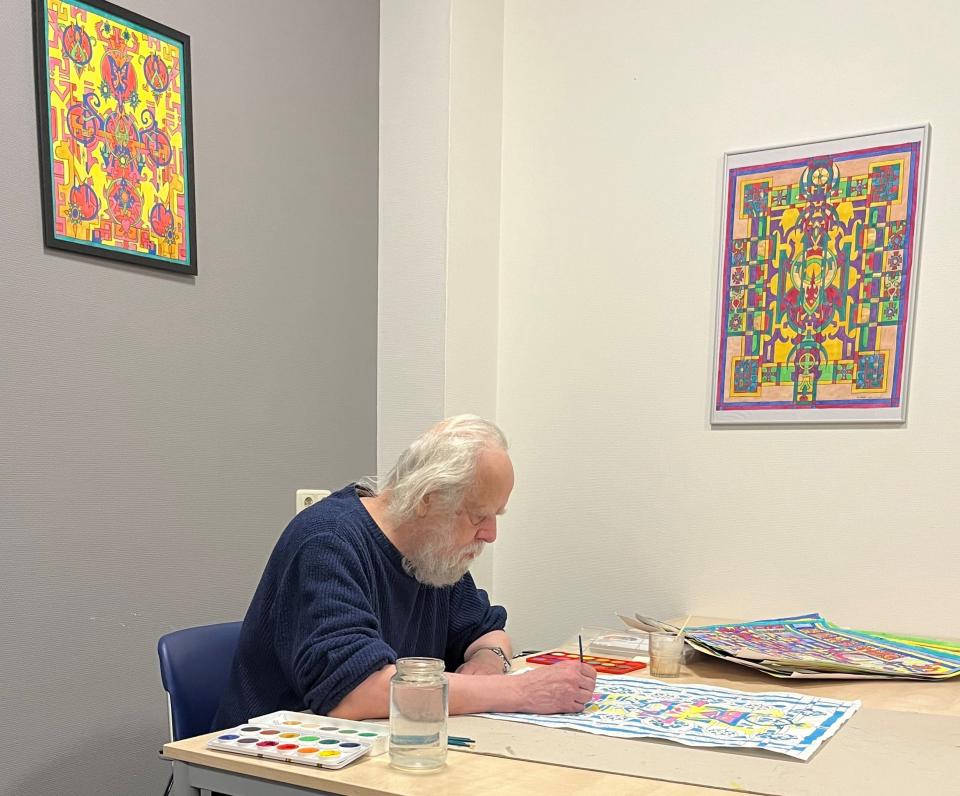 Jan Jaap aan het werk