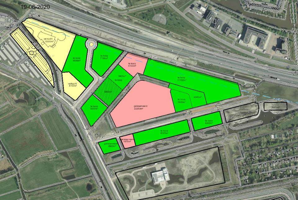 Kavelkaart Businesspark Ter Borch