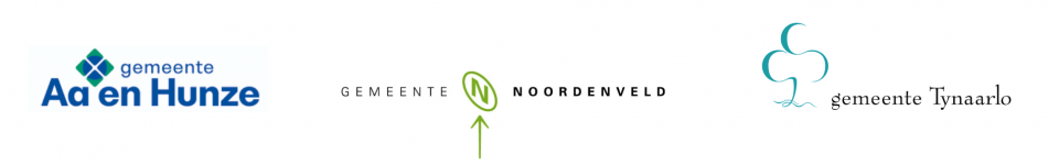 Logo's gemeenten Aa en Hunze, Noordenveld en Tynaarlo