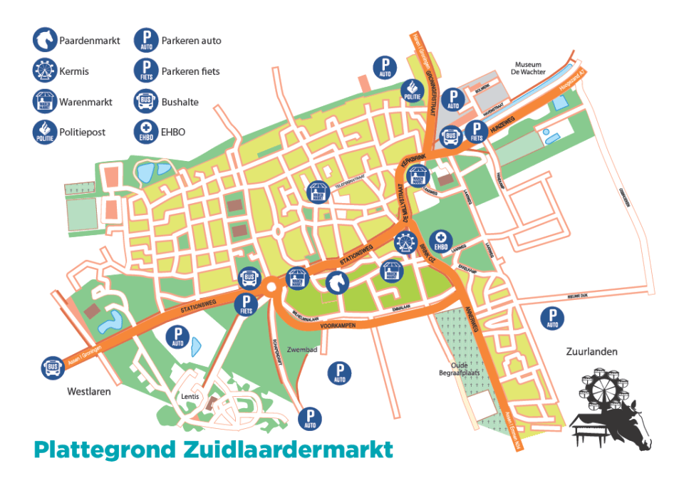 Plattegrond Zuidlaardermarkt