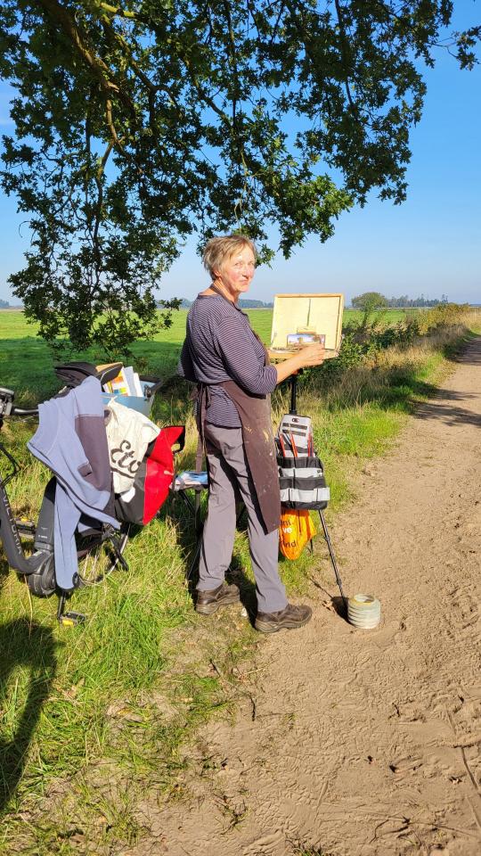 Plein air schilderen Marrie Venderink