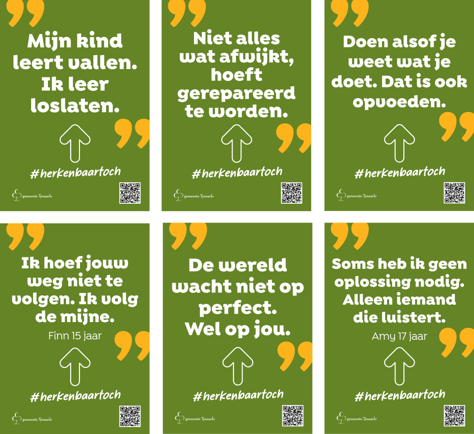 Zes posters met quotes voor de week van de opvoeding