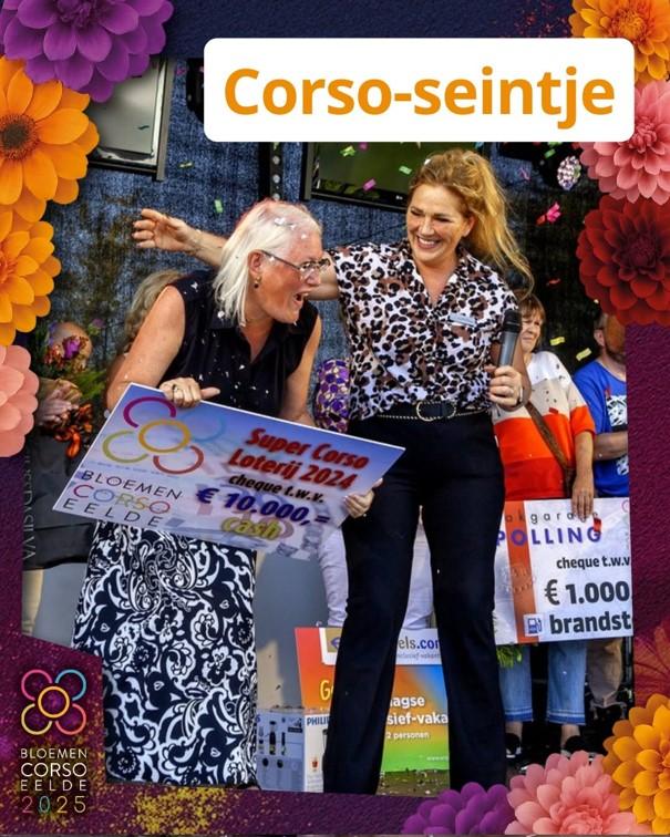 Uitreiking loterij corso