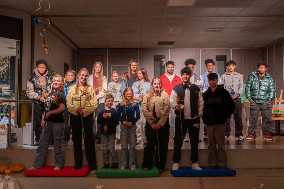 Alle deelnemers Open Call op podium